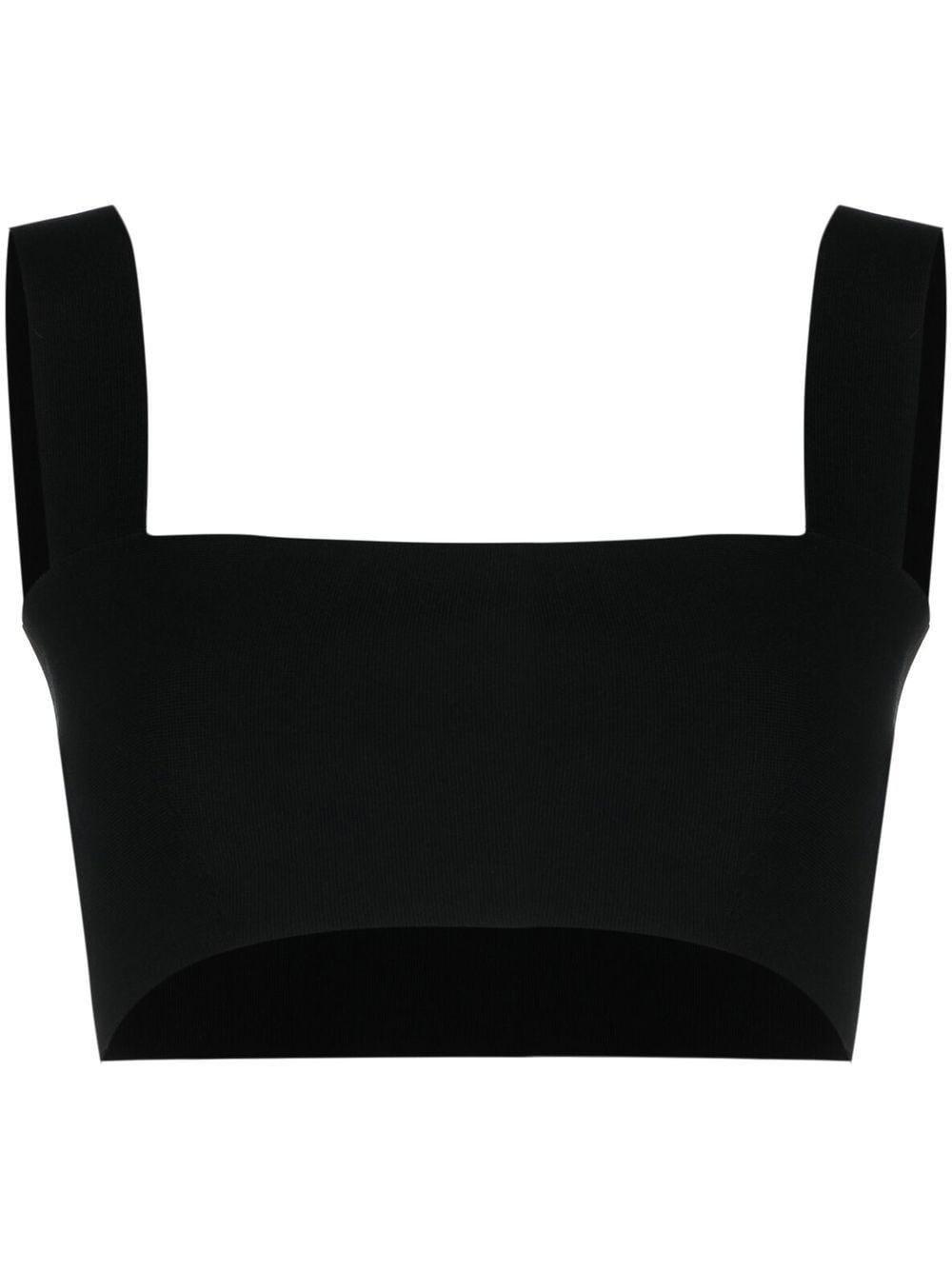 Victoria Beckham Cropped Top In Black