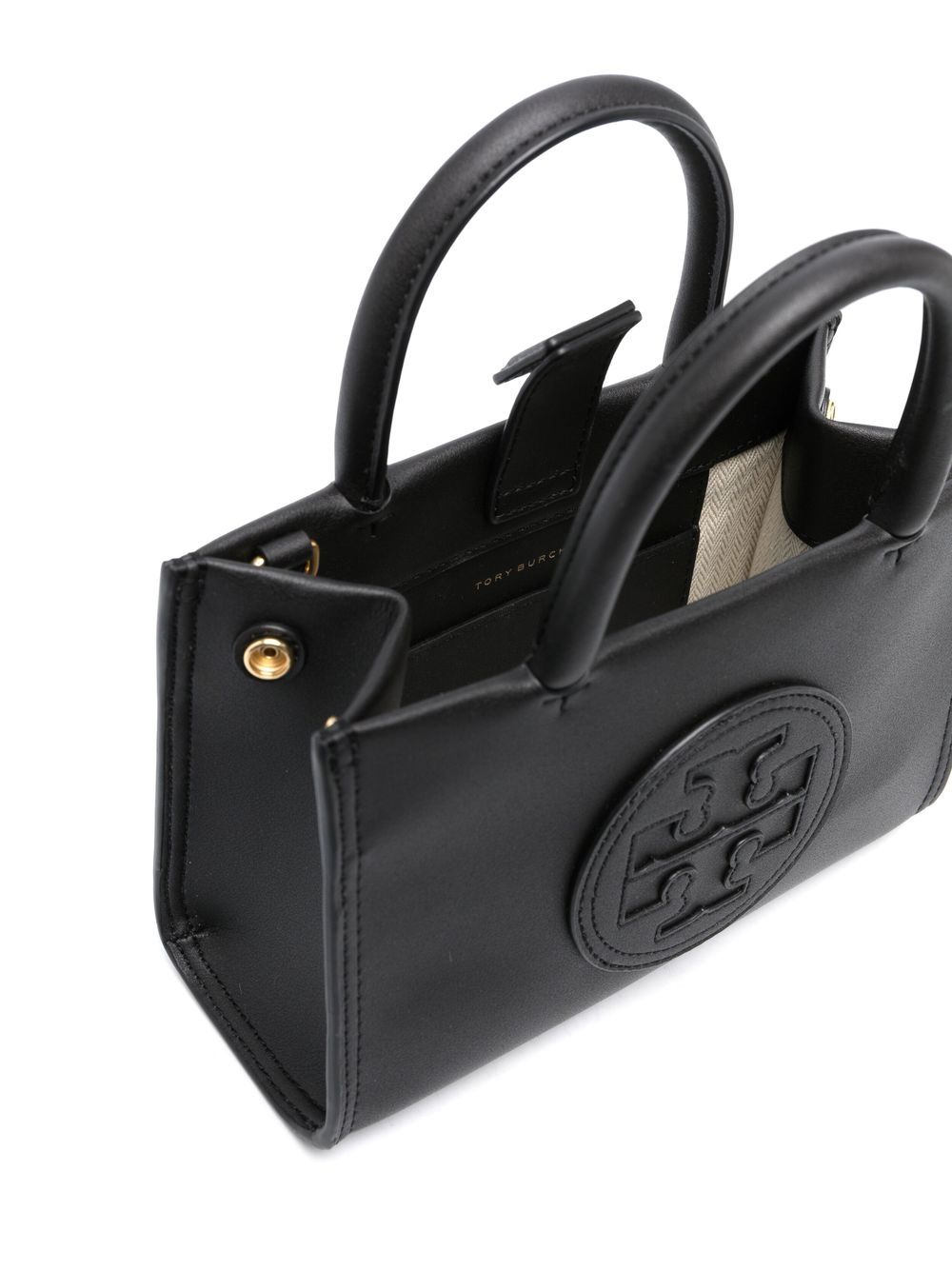 Tory Burch Black Mini Ella Bio Tote Bag