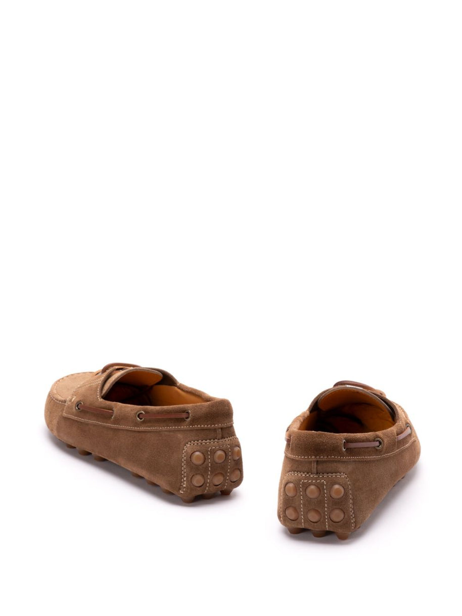 Tod's Boat Gommino Bubble Loafers In Brown