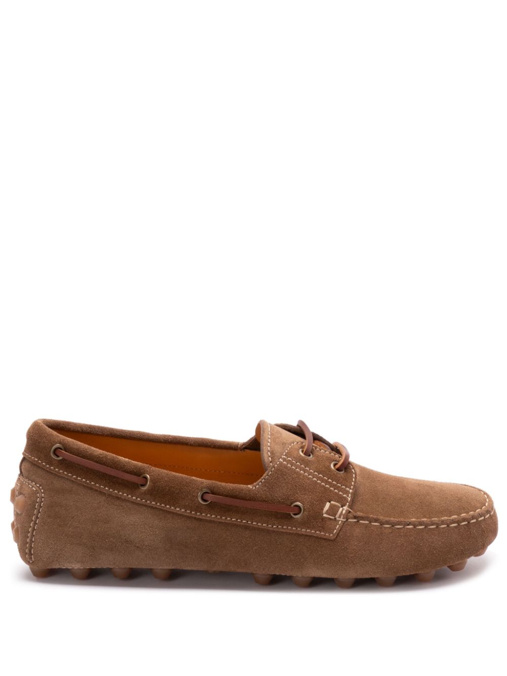 Tod's Boat Gommino Bubble Loafers Brown