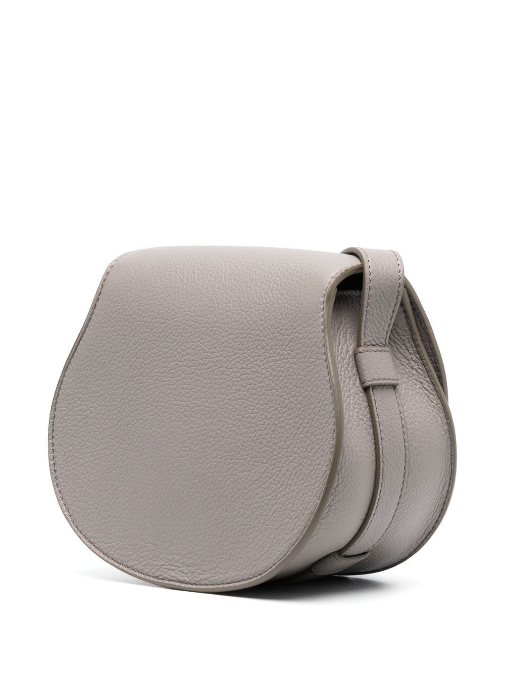 Chloè Small Marcie Saddle Bag In Grey