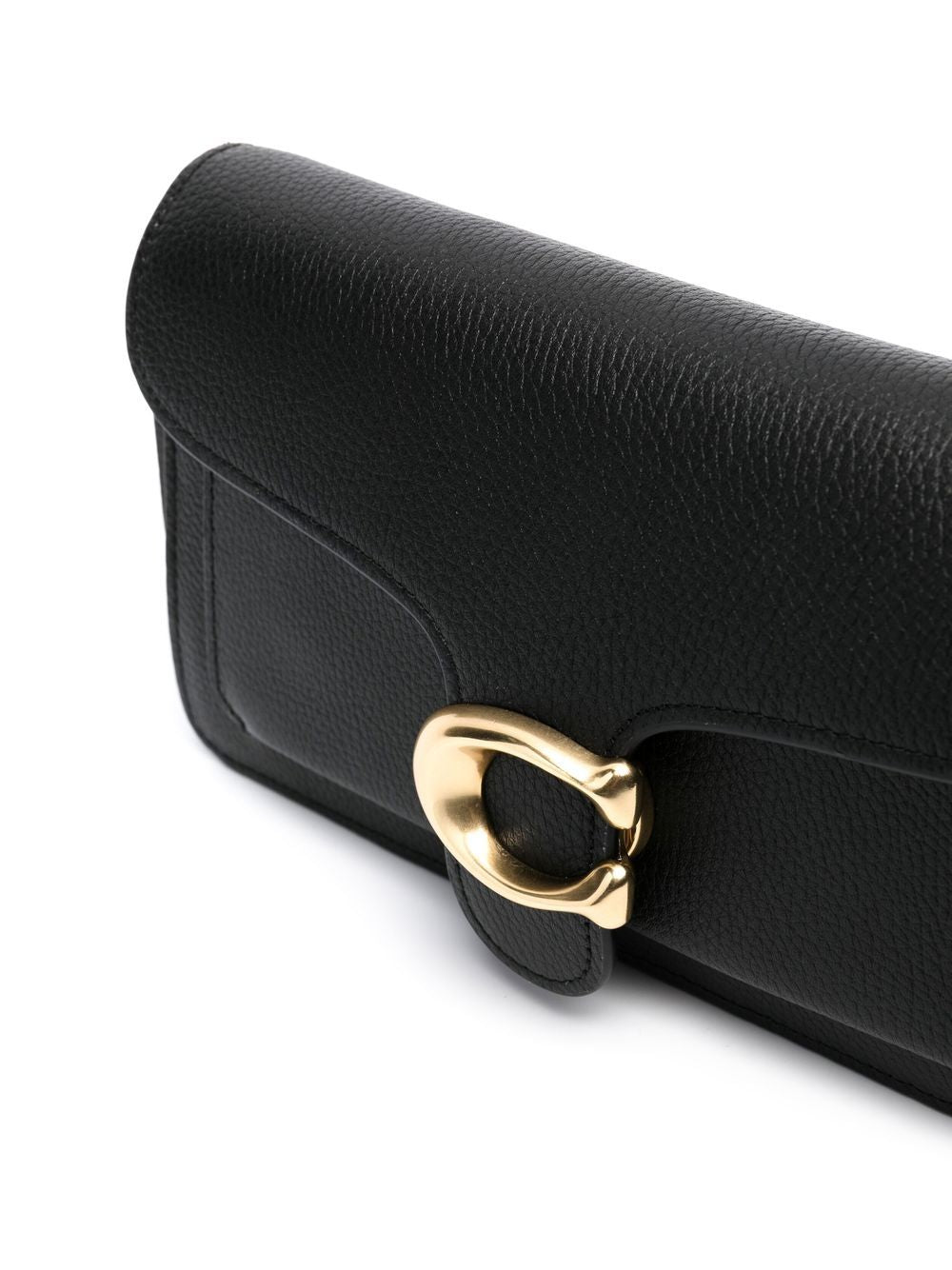 Coach Tabby Clutch With Chain Strap In Black