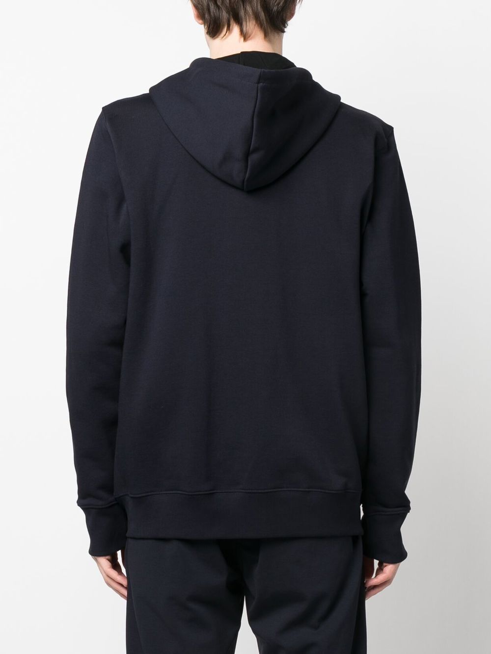 Paul Smith Full Zip Hooded Sweatshirt In Black