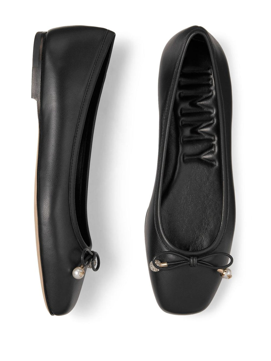 Jimmy Choo Elme Ballet Flats In Black
