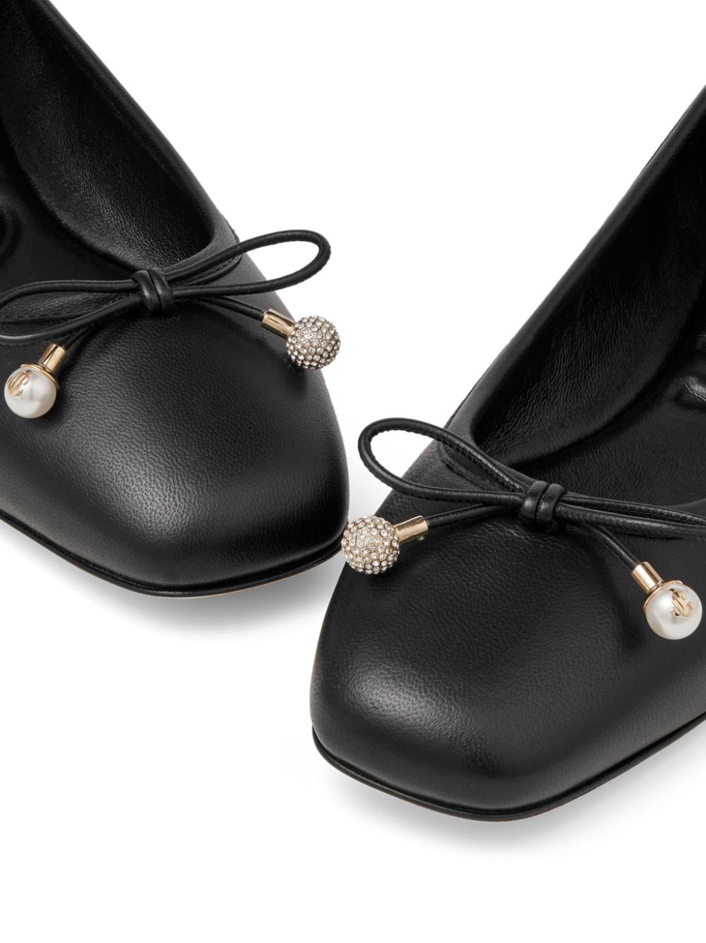 Jimmy Choo Elme Flat With Pearl Embellishment