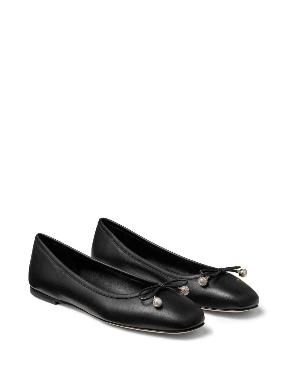 Jimmy Choo Elme Ballet Flats In Black