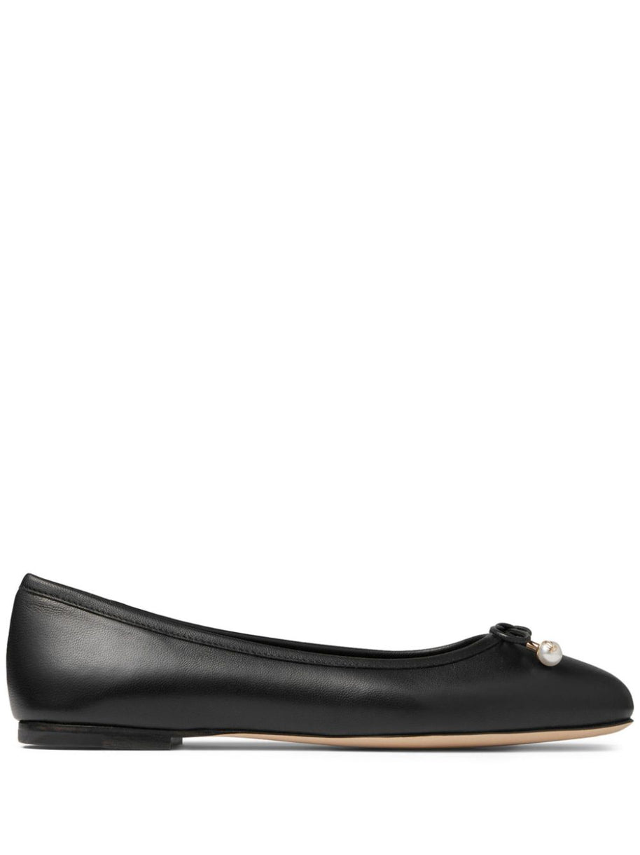 Jimmy Choo Elme Ballet Flats In Black