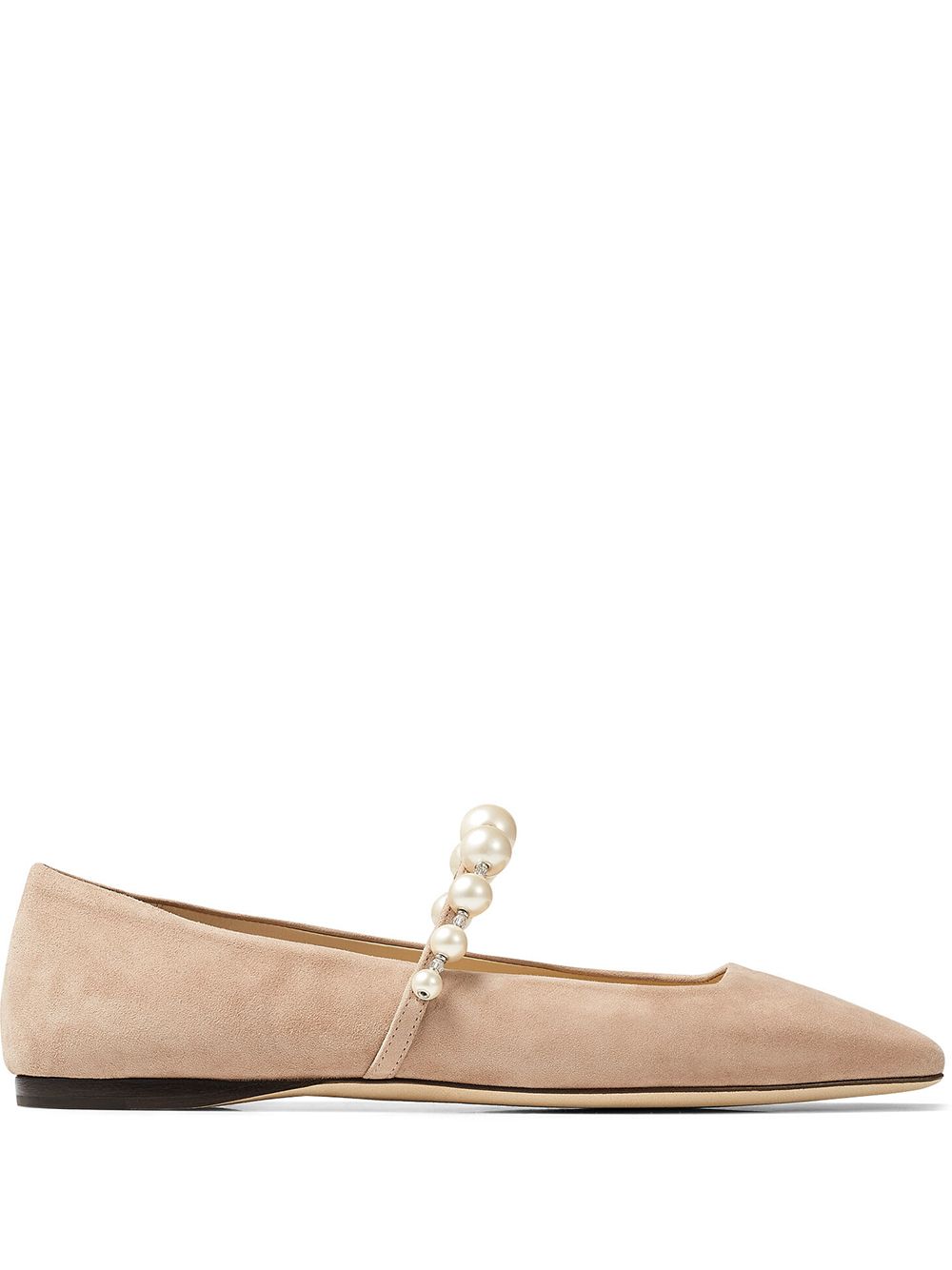 Jimmy Choo Ade Ballet Flats Powder