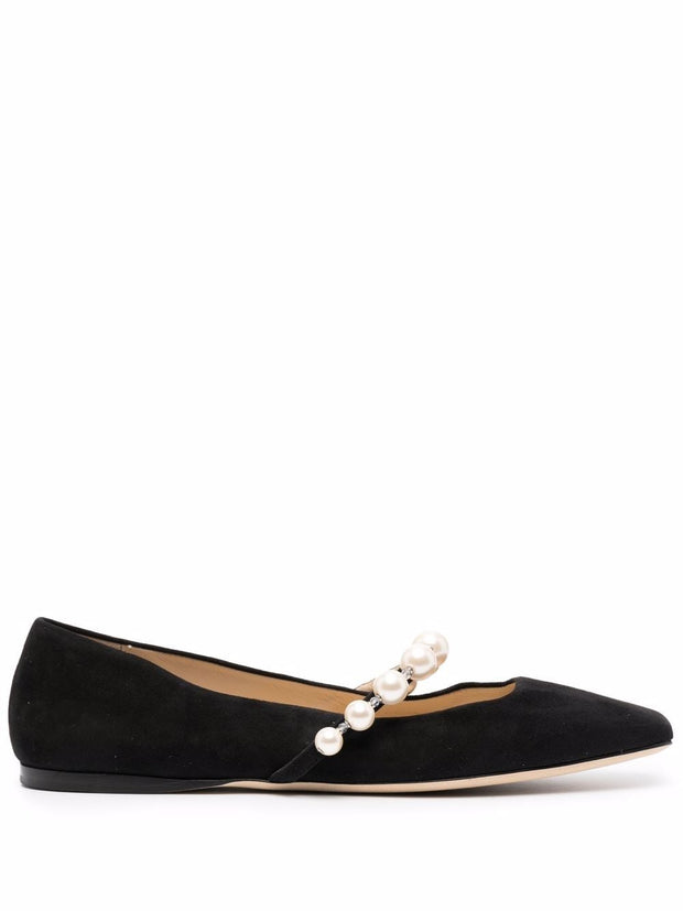 Jimmy Choo Ade Ballet Flats In Black