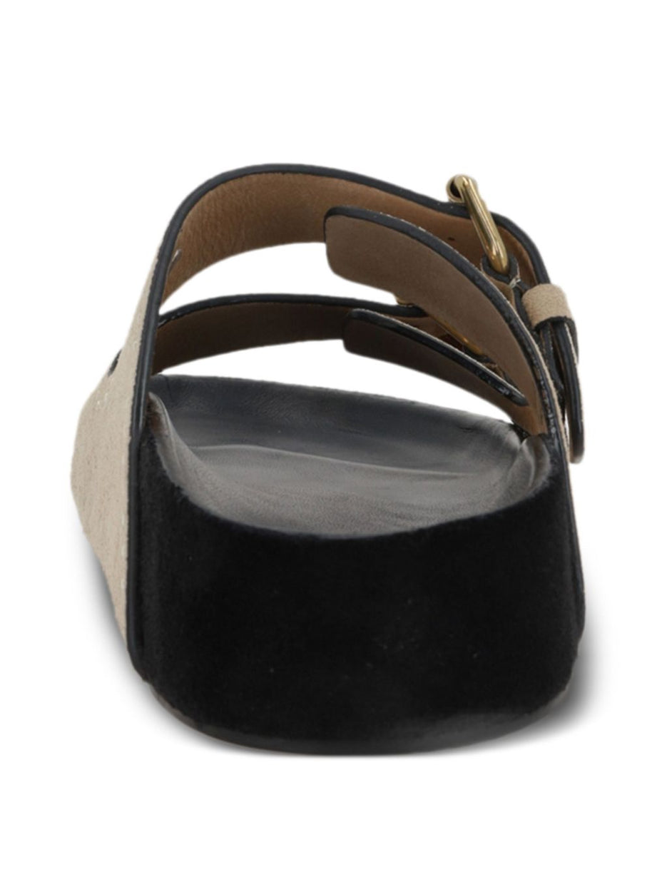 Isabel Marant Lennyo Suede Leather Sandals - Beige