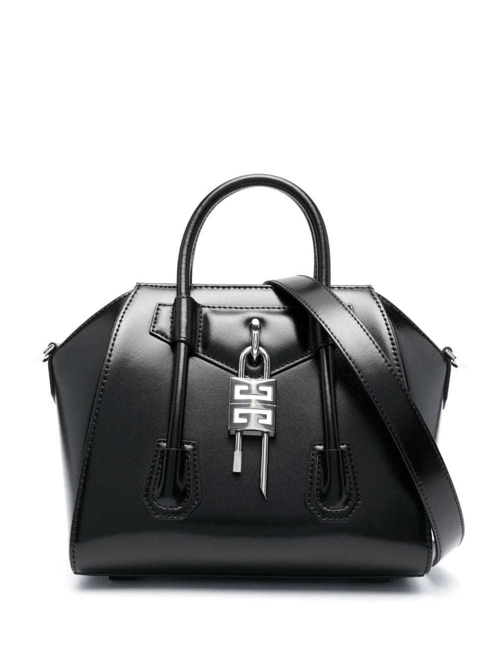 Givenchy Antigona Lock Handbag In Black