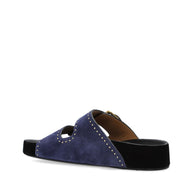 Isabel Marant Lennyo Suede Leather Sandals - Blue