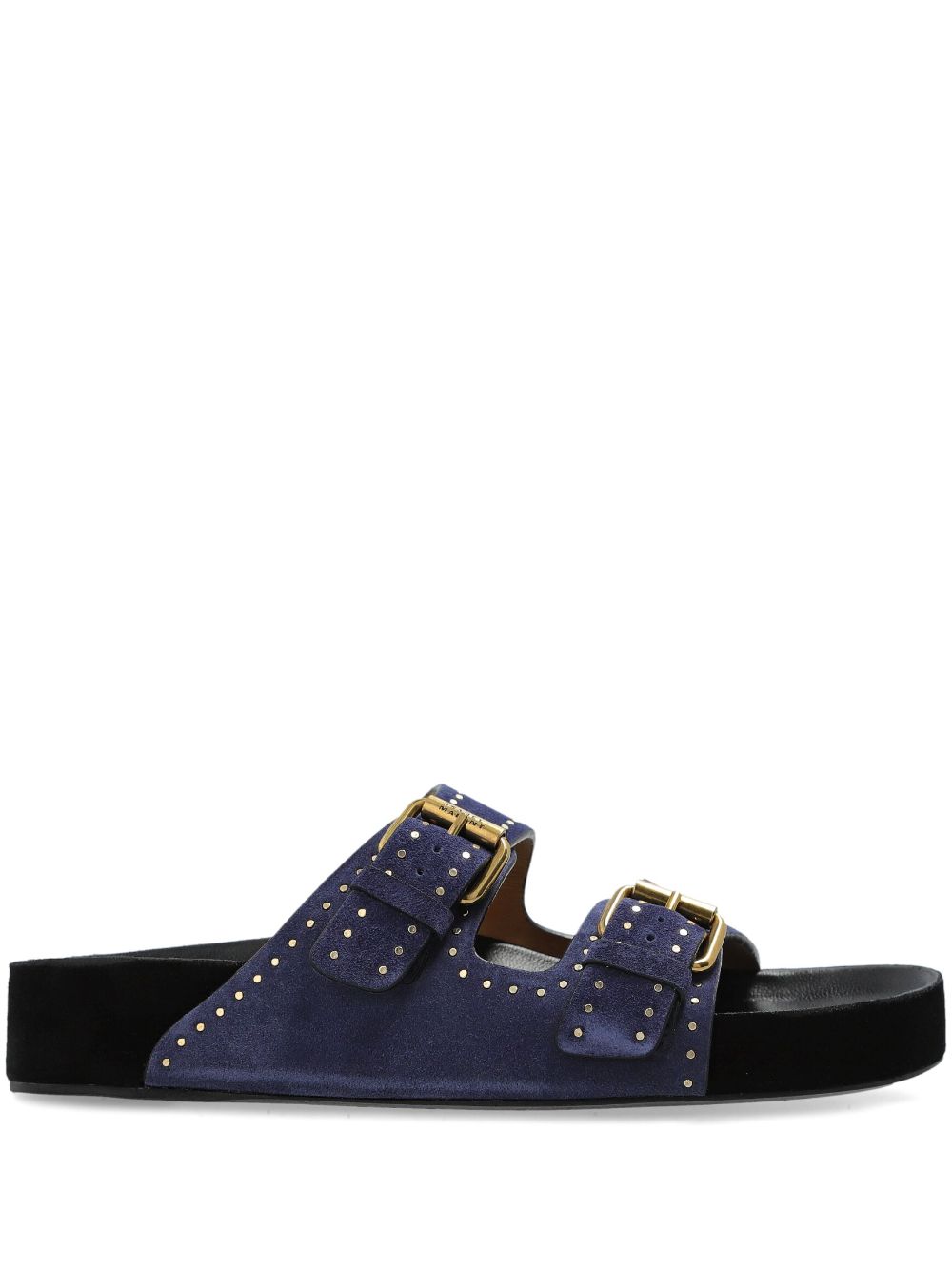 Isabel Marant Lennyo Suede Leather Sandals - Blue