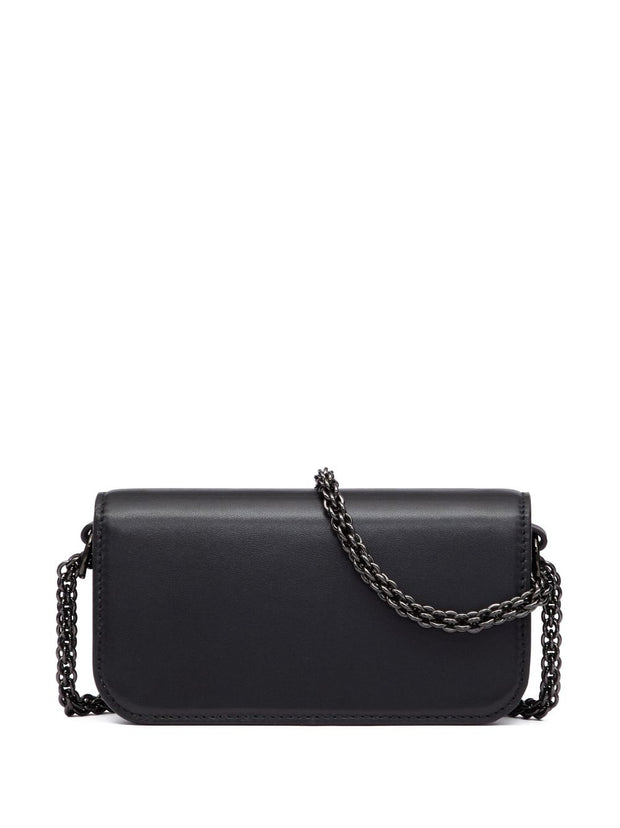 Valentino Garavani Locò Small Leather Shoulder Bag - Black