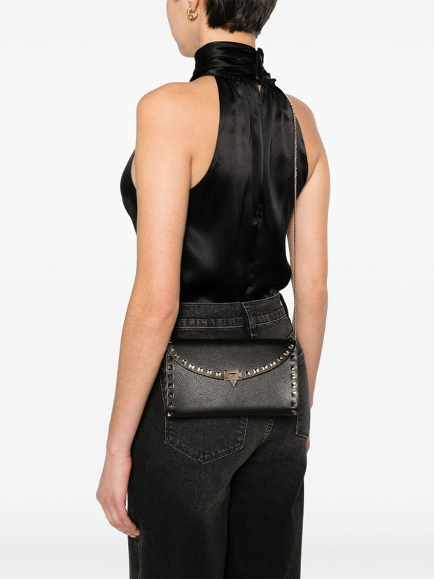 Valentino Garavani Rockstud Mini Bag With Strap -  Black