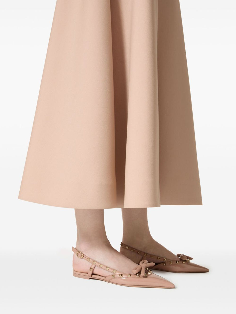 Valentino Garavani Slingback Rockstud Ballet Flat - Powder