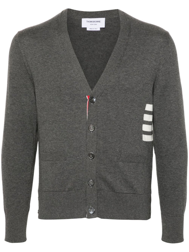 Thom Browne Medium Grey Cotton Cardigan