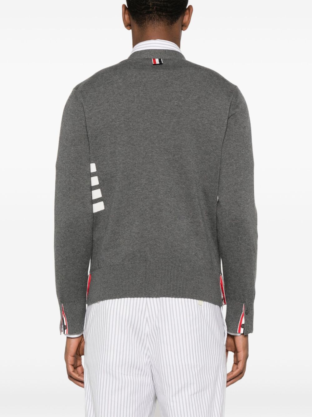 Thom Browne Medium Grey Cotton Cardigan