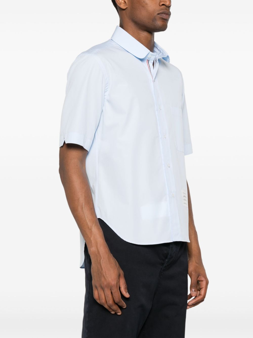 Thom Browne Clear Blue Cotton Poplin Shirt