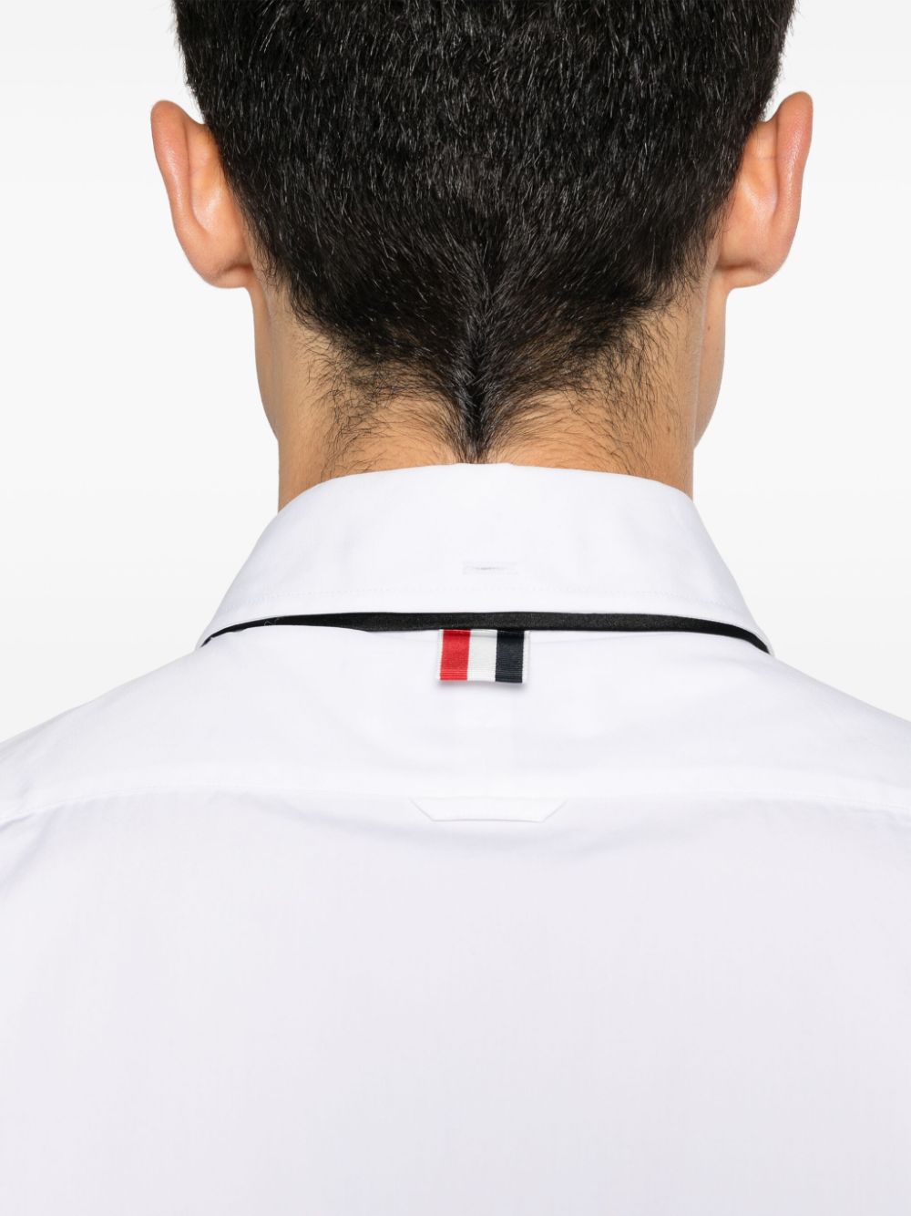 Thom Browne White Cotton Poplin Shirt