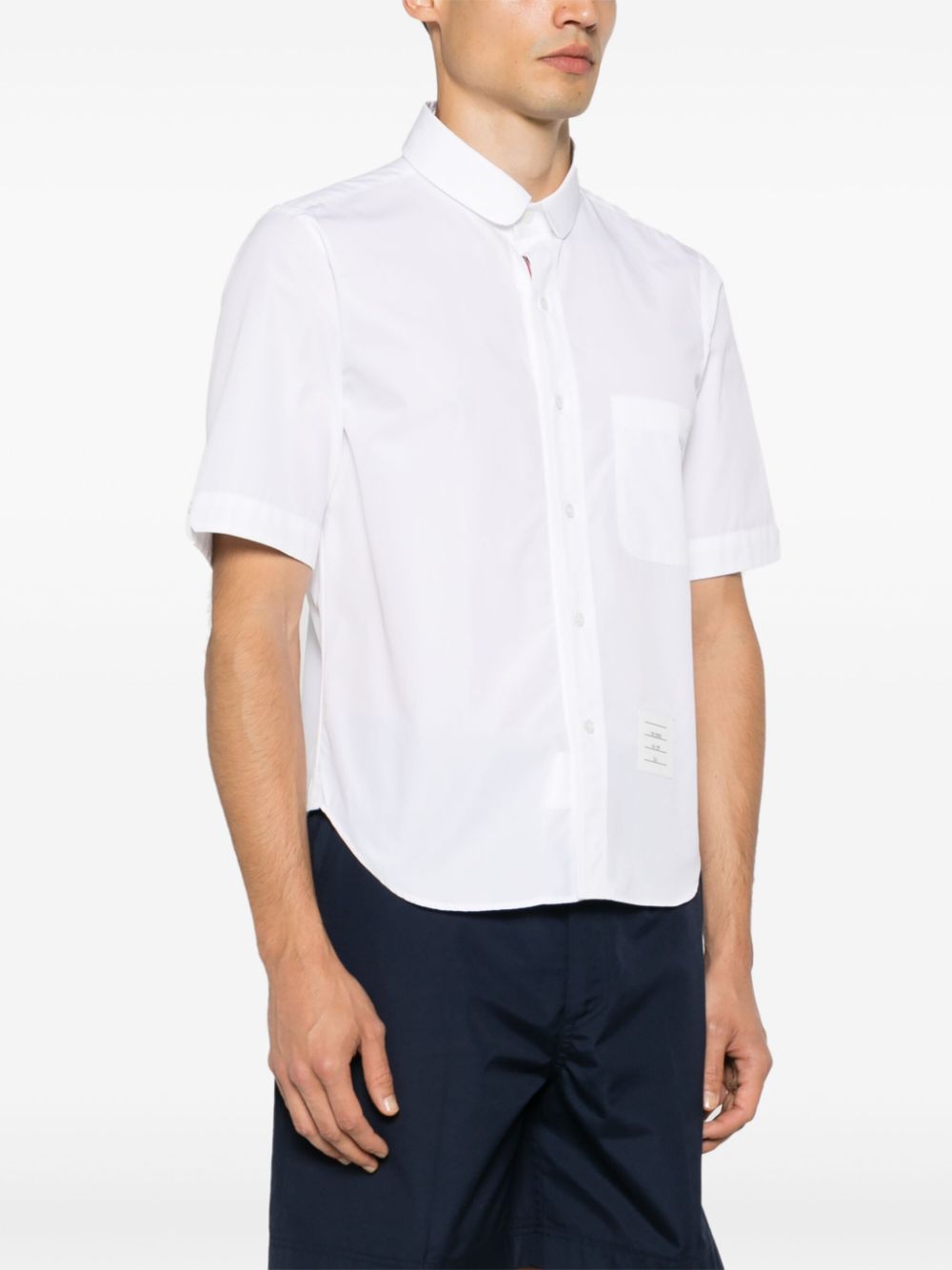 Thom Browne White Cotton Poplin Shirt