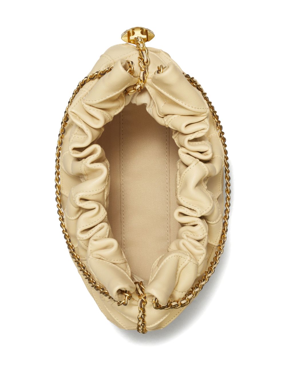 Tory Burch Mini Fleming Soft Hobo Bag With Chain Shoulder Strap