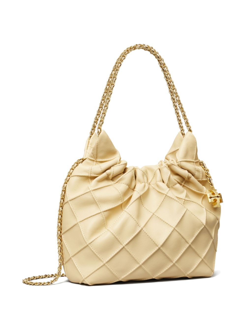 Tory Burch Mini Fleming Soft Hobo Bag With Chain Shoulder Strap
