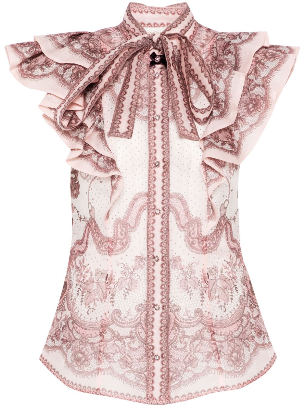 Zimmermann Crush Frill Blouse