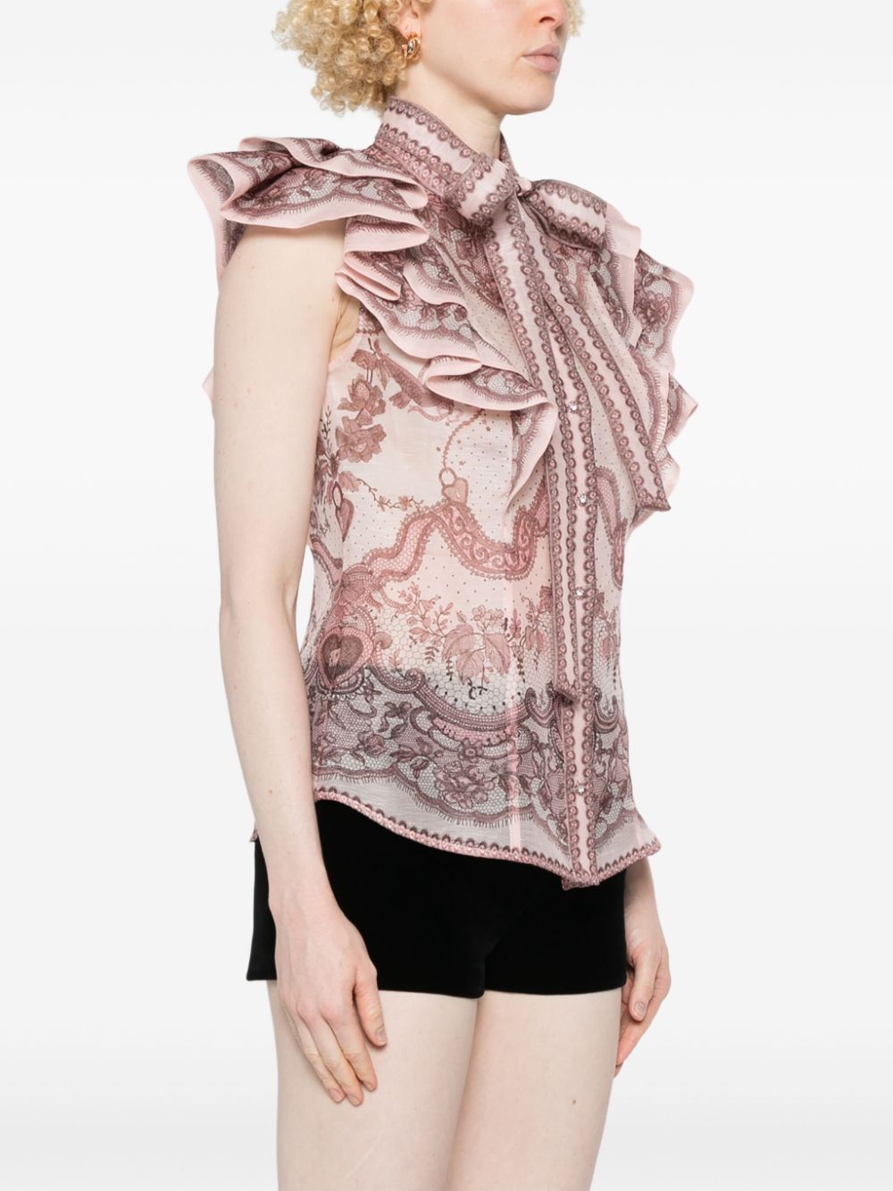 Zimmermann Crush Frill Blouse