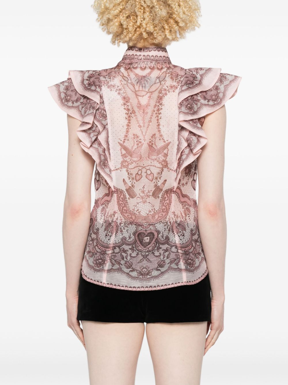 Zimmermann Crush Frill Blouse