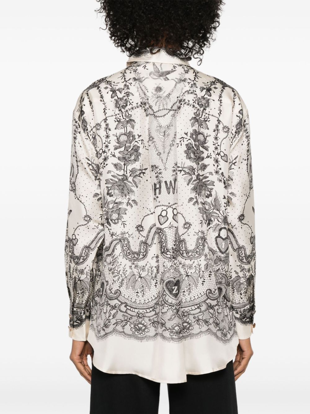 Zimmermann Crush Relaxed Shirt Ivory