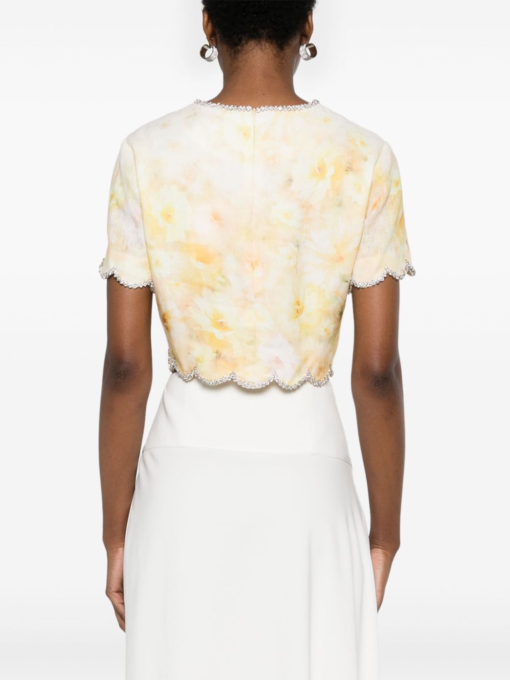 Zimmermann Crush Crop Top Yellow