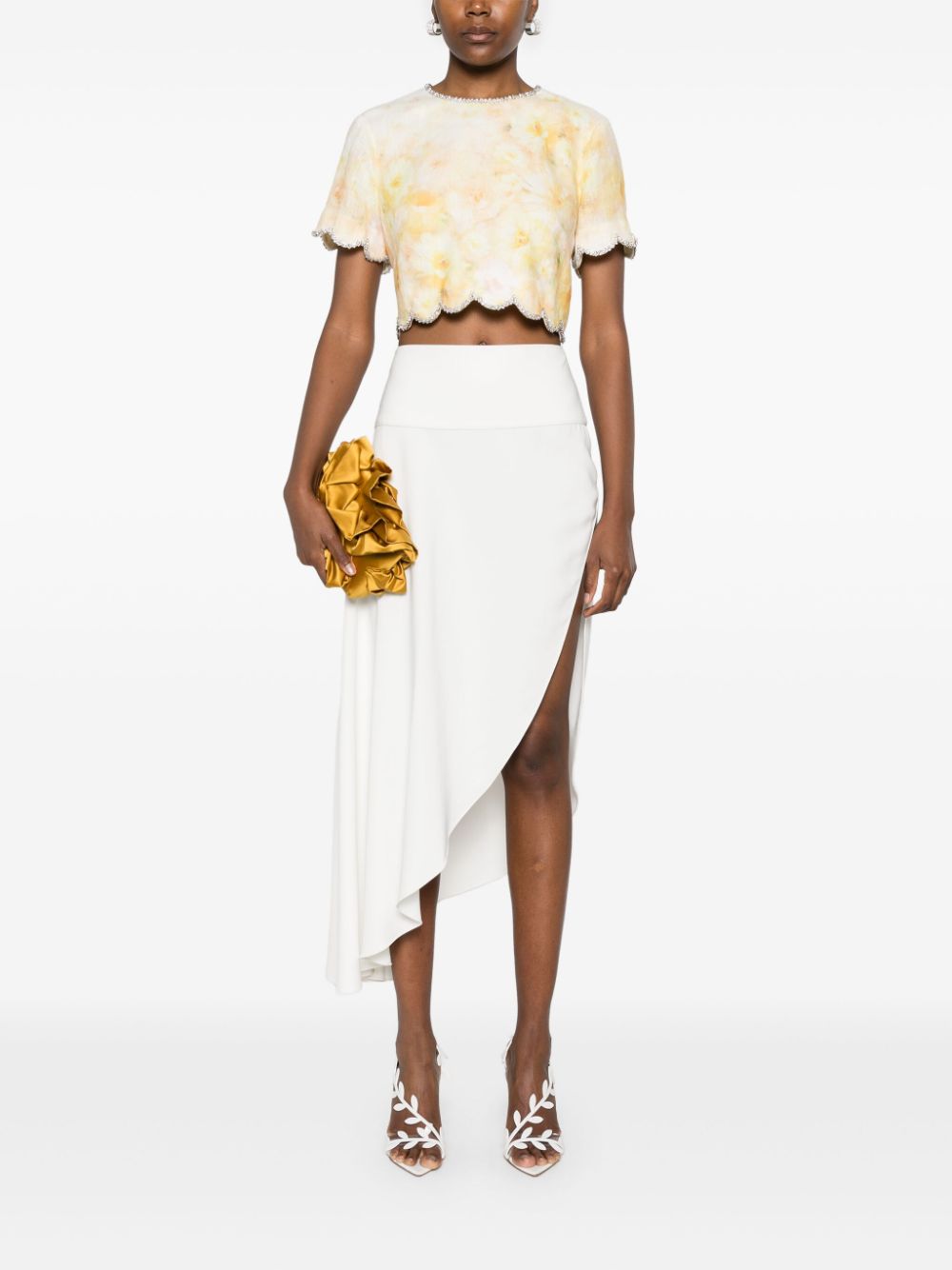 Zimmermann Crush Crop Top Yellow