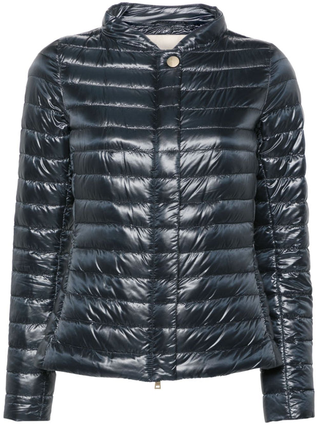 Herno Quilted Jacket In Blue