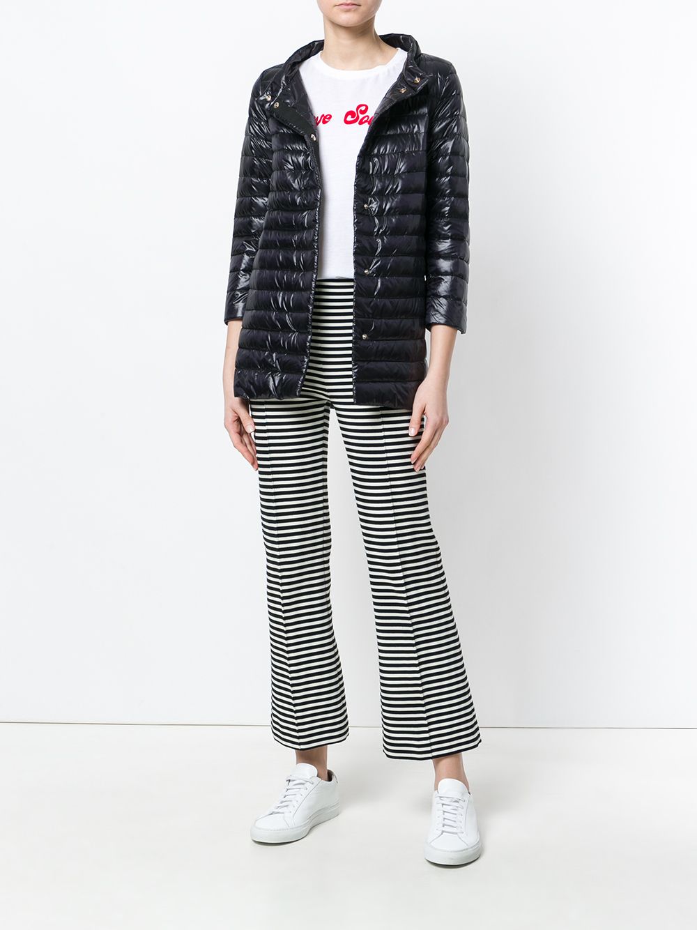Herno Lightweight Padded Jacket With Cropped Sleeves