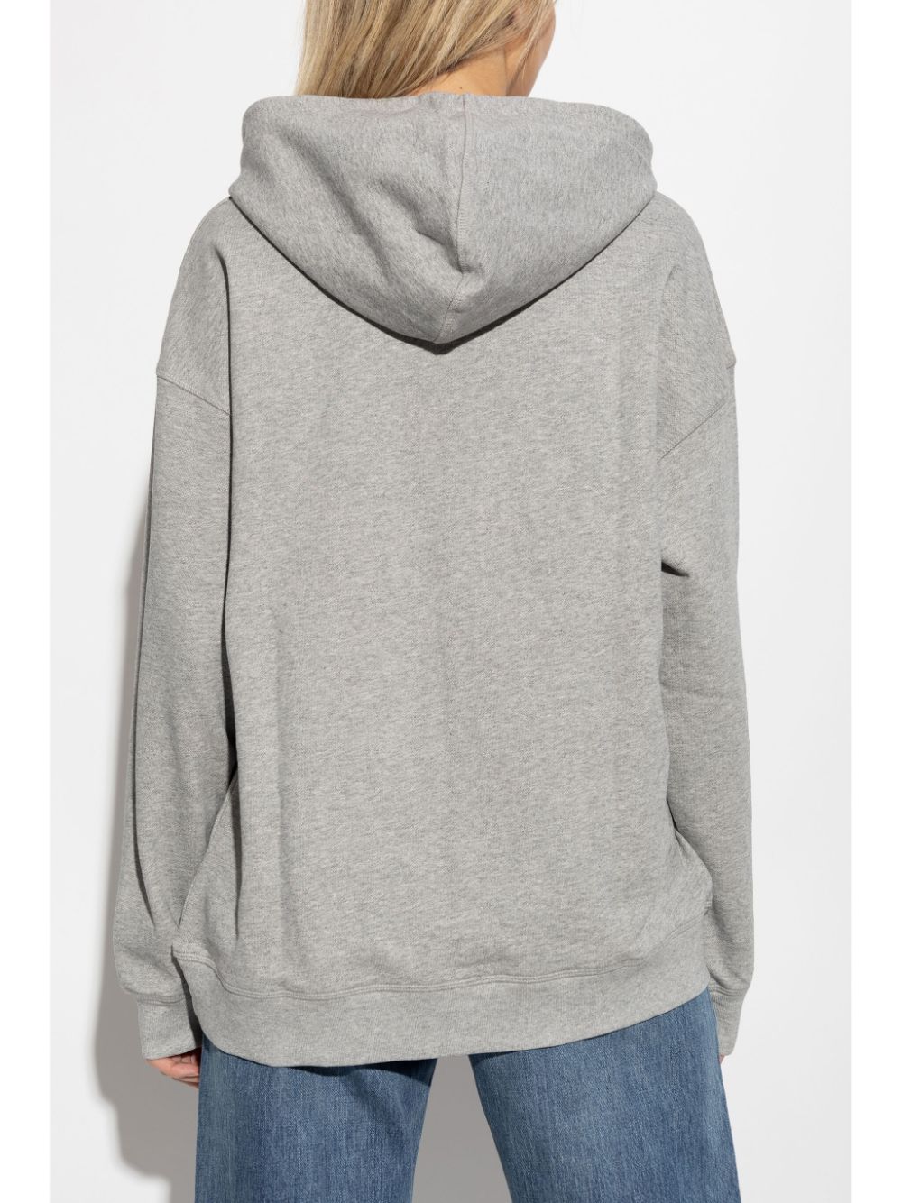 GANNI Graphic Hooded Sweatshirt Grey