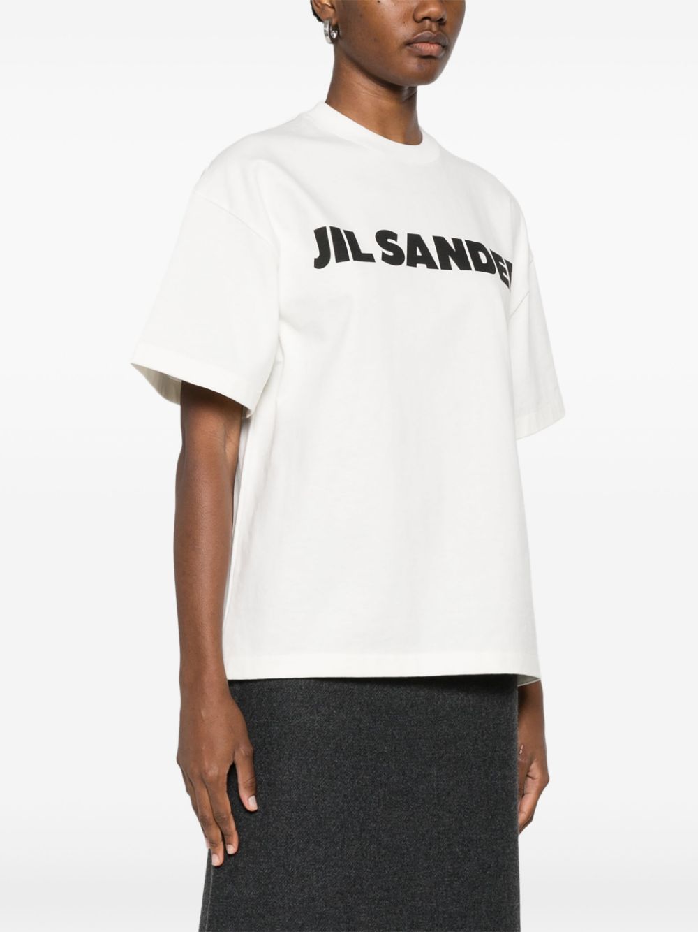 Jil Sander Logo Print T-shirt White