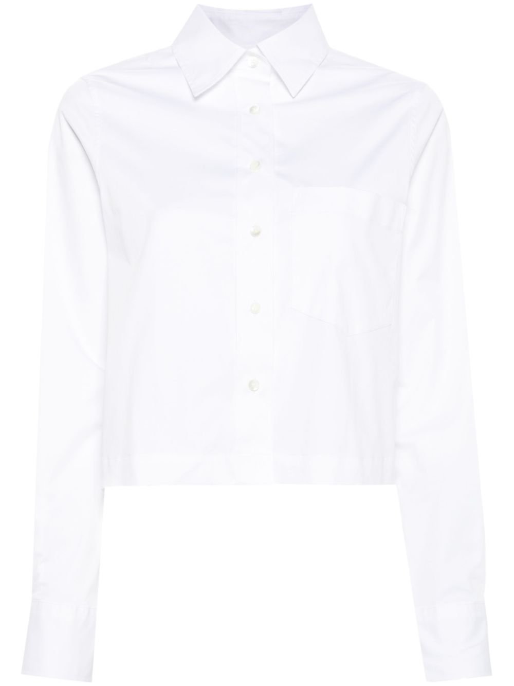 Closed Stretch Cotton Poplin Shirt White