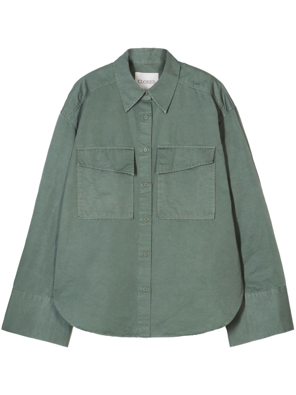 Closed Fern Green Flap Pocket Shirt