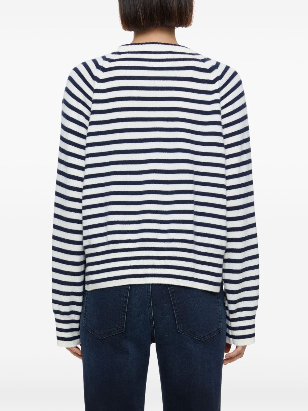 Closed Striped Cashmere Sweater Navy Blue