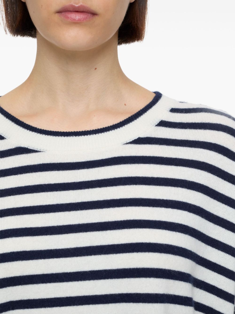 Closed Striped Cashmere Sweater Navy Blue