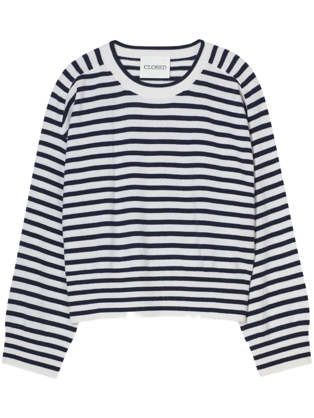 Closed Striped Cashmere Sweater Navy Blue