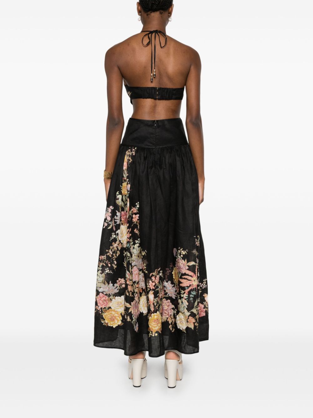 Zimmermann Tallow Midi Dress Black