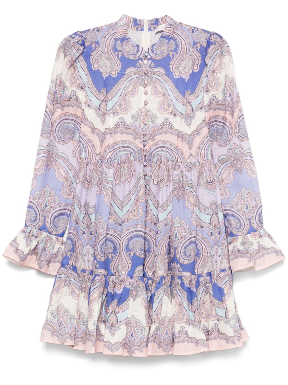 Zimmermann Maxine Mini Dress Purple