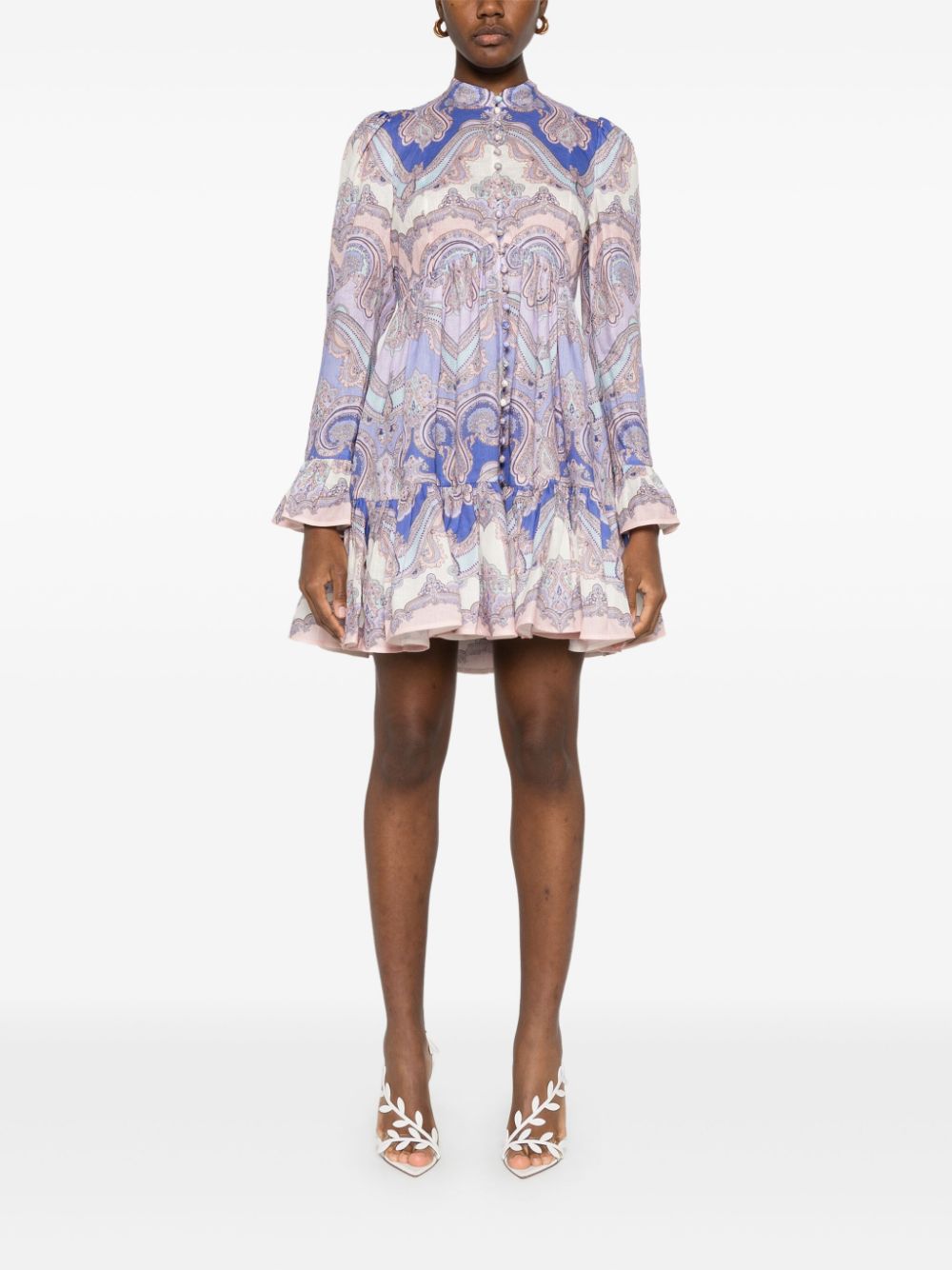 Zimmermann Maxine Mini Dress Purple