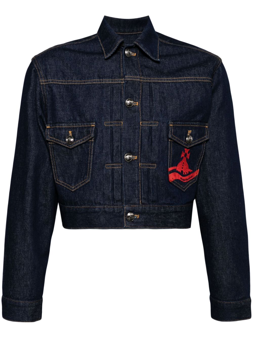 Vivienne Westwood Embroidered Ord Denim Jacket