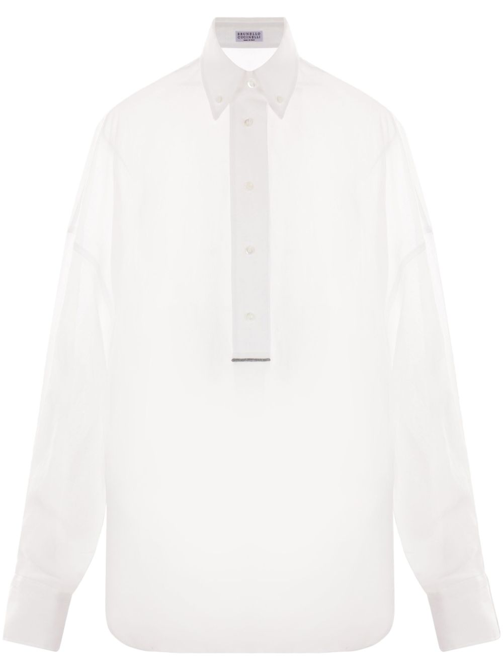 Brunello Cucinelli White Cotton Shirt