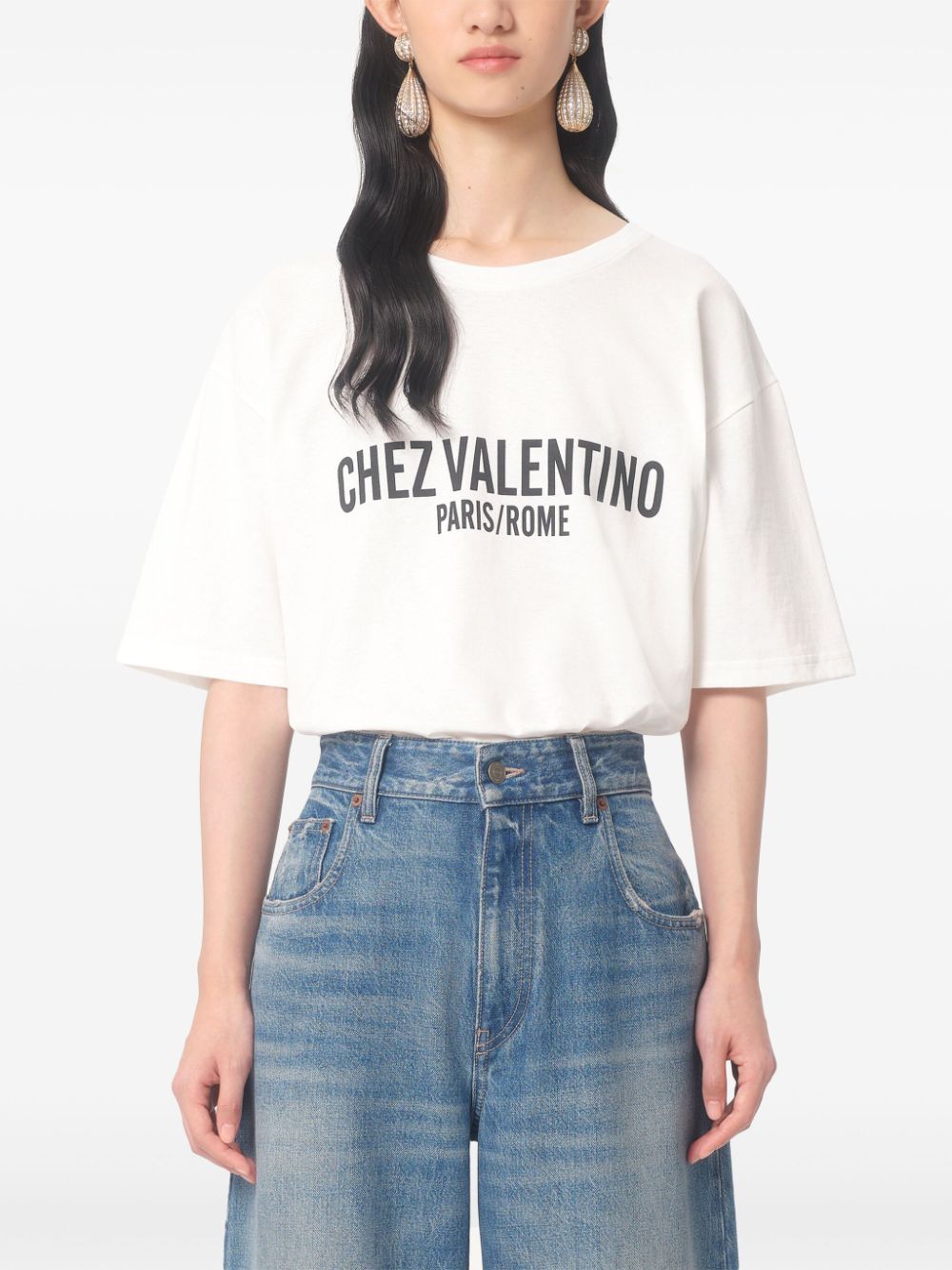 Valentino Chez Valentino Cotton T-Shirt