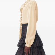 Valentino Silk Blouse In Beige