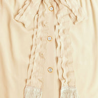 Valentino Silk Blouse In Beige